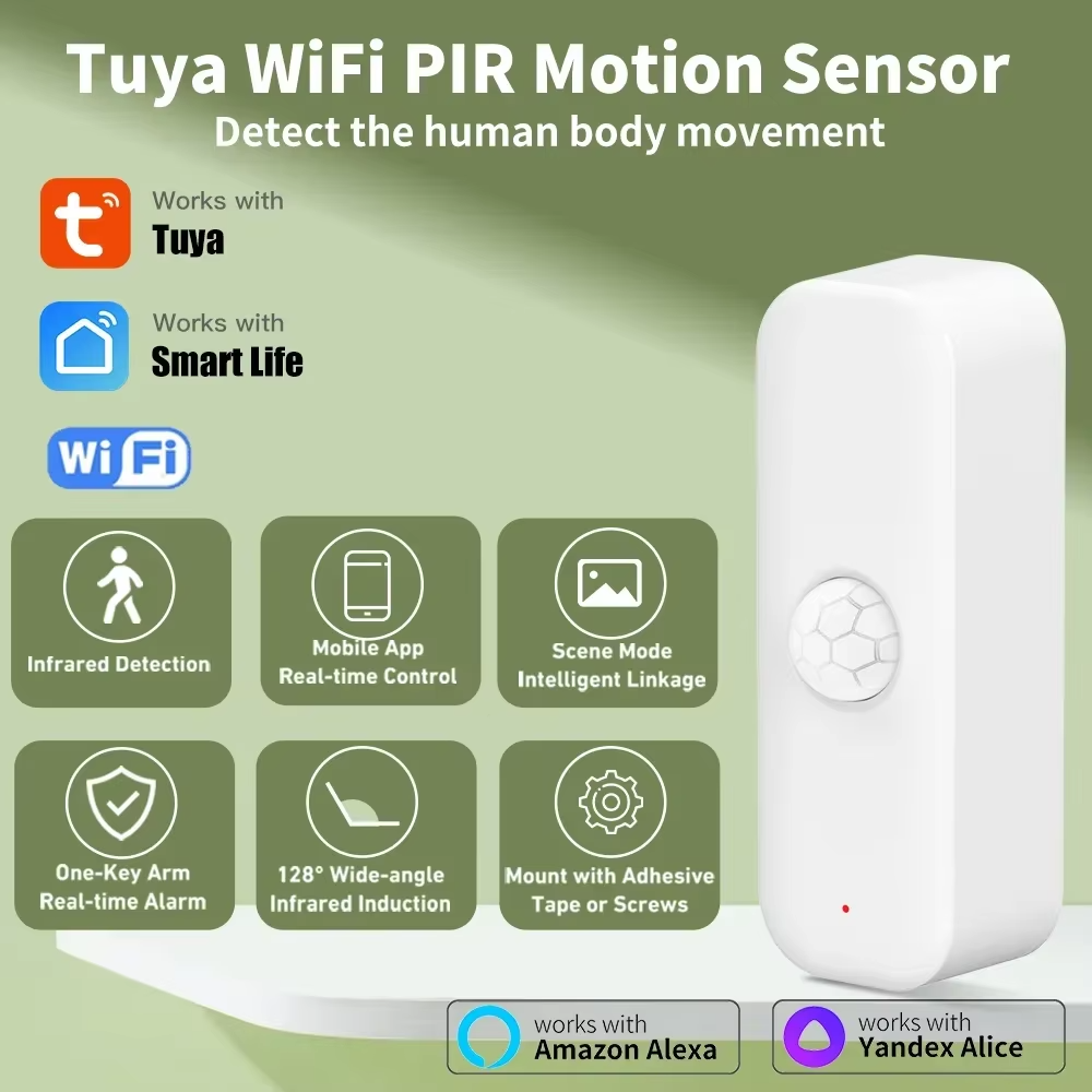 Smart Home Outdoor - Tuya WiFI PIR Motion Sensor Smart