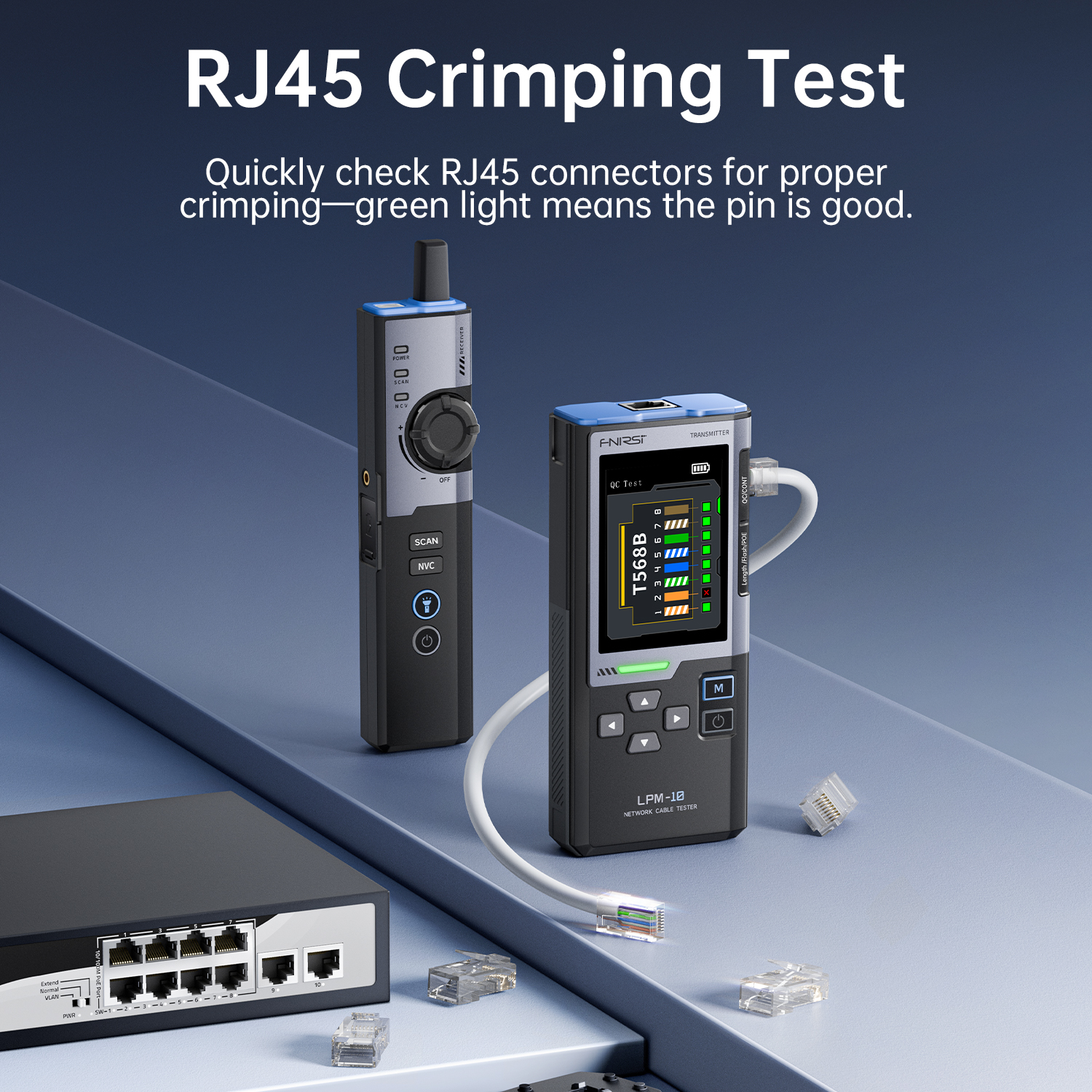 Smart Home Solution - FNIRSI LPM-10A Smart Cable Locator RJ45