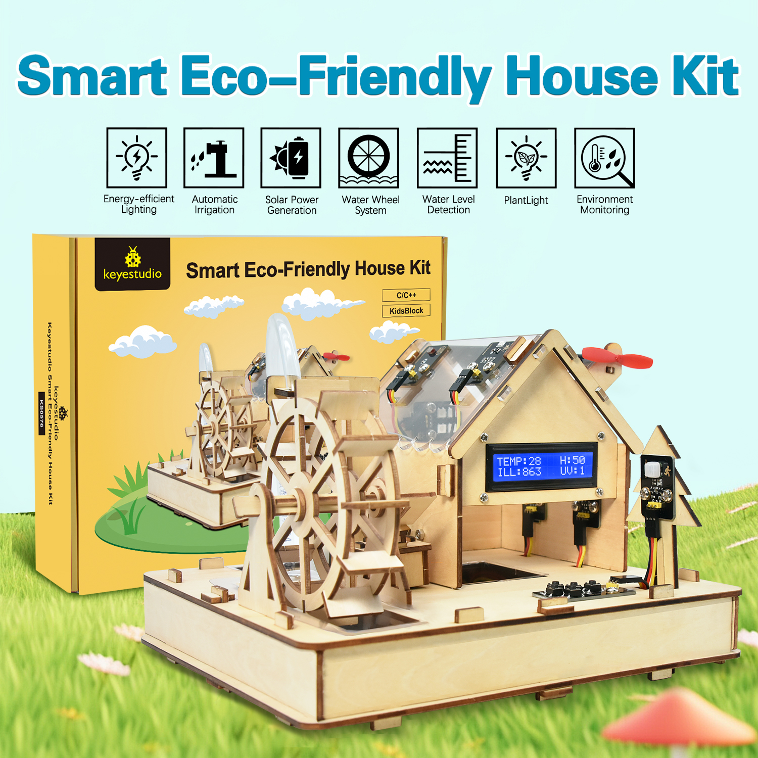 Smart Home Demo Kit - Keyestudio Smart Eco-Friendly House Starter Kit