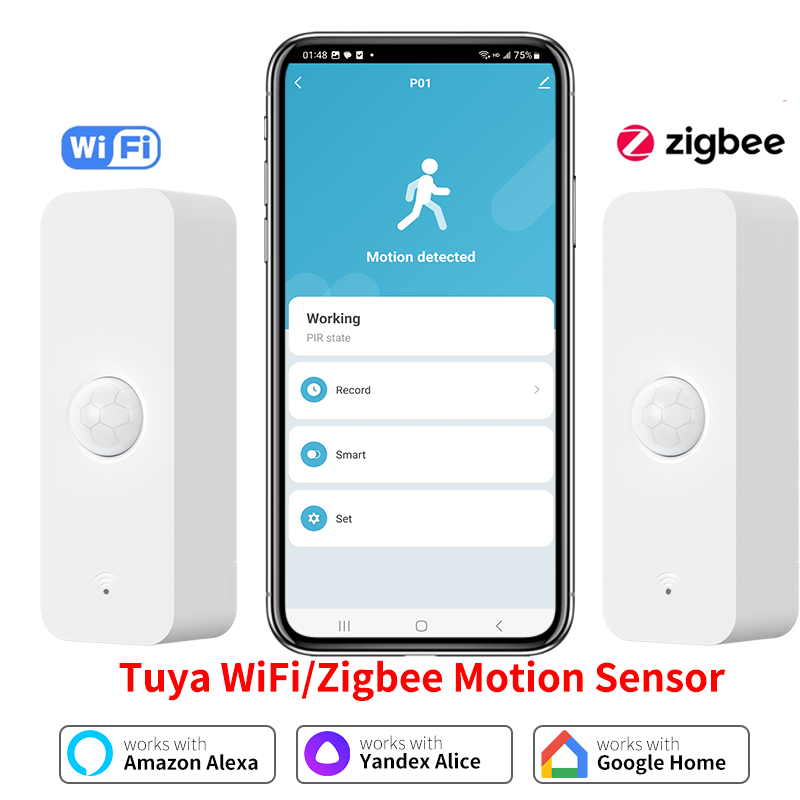Smart Home Solution - Tuya WiFi Zigbee PIR Motion Sensor