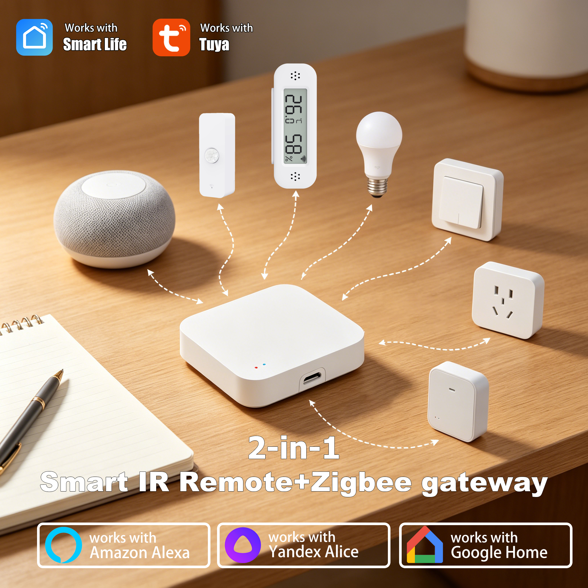 Smart Home Hub Ikea - Tuya Zigbee 3.0 Gateway IR Remote