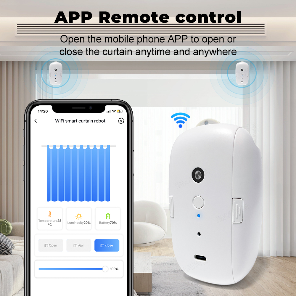 Tuya Smart Curtain Motor Bt Vo - Smart Curtain Robot のレビューと価格