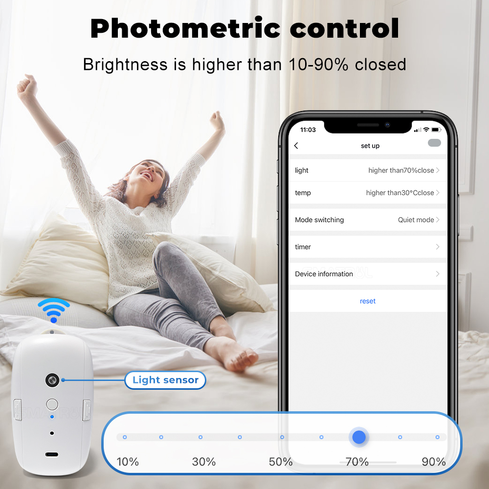 Tuya Smart Curtain Motor Bt Vo - Smart Curtain Robot のレビューと価格