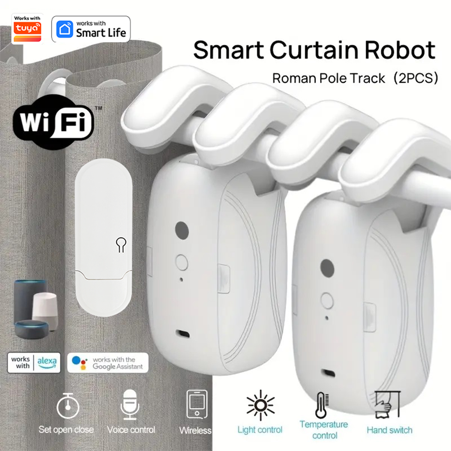 1/2pcs Smart WiFi Curtain Robo - Smart Curtain Robot のレビューと価格