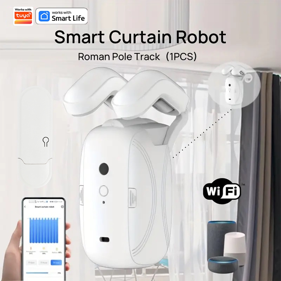 1/2pcs Smart WiFi Curtain Robo - Smart Curtain Robot のレビューと価格