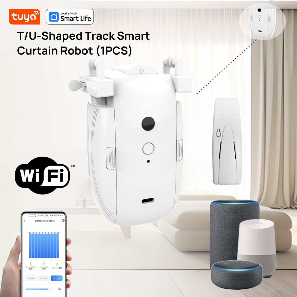 Tuya Smart WiFi Curtain Robot  - Smart Home Hub Ikea のレビューと価格