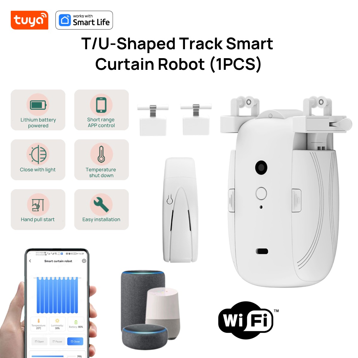 Tuya Smart WiFi Curtain Robot  - Smart Home Hub Ikea のレビューと価格