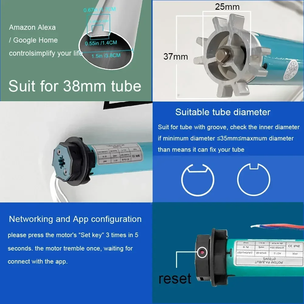 SZMYQ 25mm 2N Tuya Smart Curta - Smart Home Controller のレビューと価格
