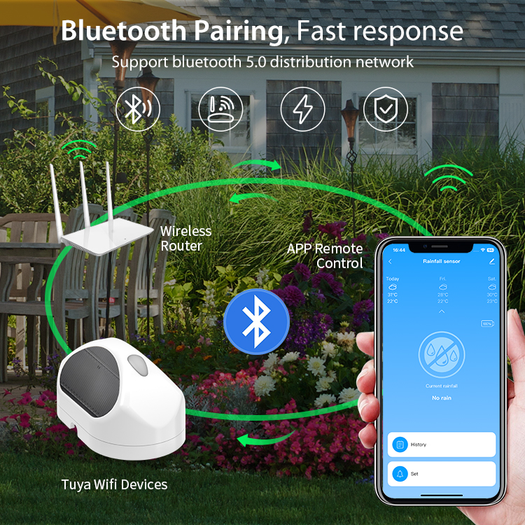 WiFi Rain Sensor Rainfall Dura - Smart Home Outdoor のレビューと価格