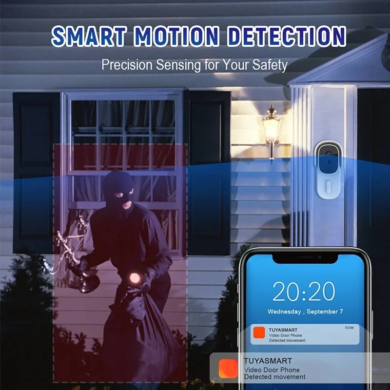 Wide View Tuya Smart Life APP  - Video Doorbell のレビューと価格
