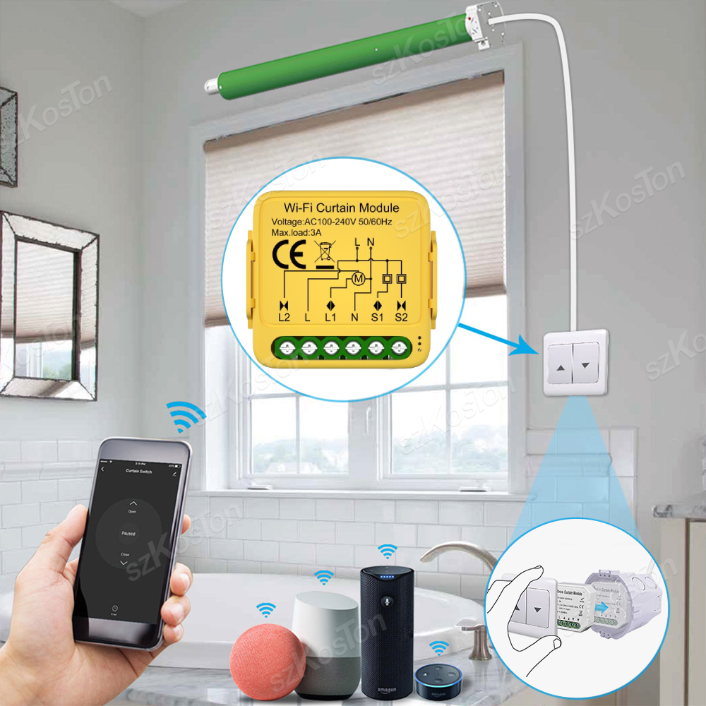 Tuya ZigBee WiFi Smart Curtain - Home Automation Kit のレビューと価格