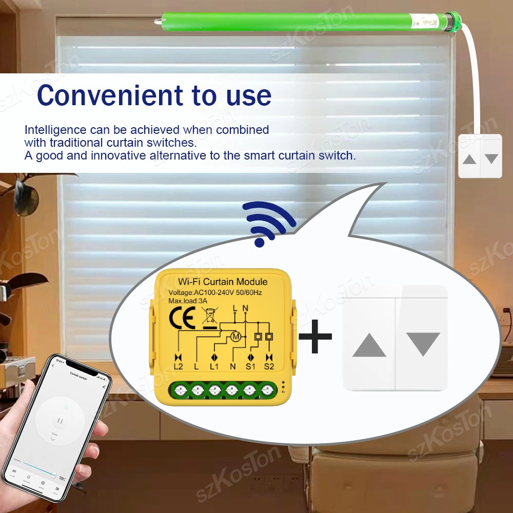Tuya ZigBee WiFi Smart Curtain - Home Automation Kit のレビューと価格