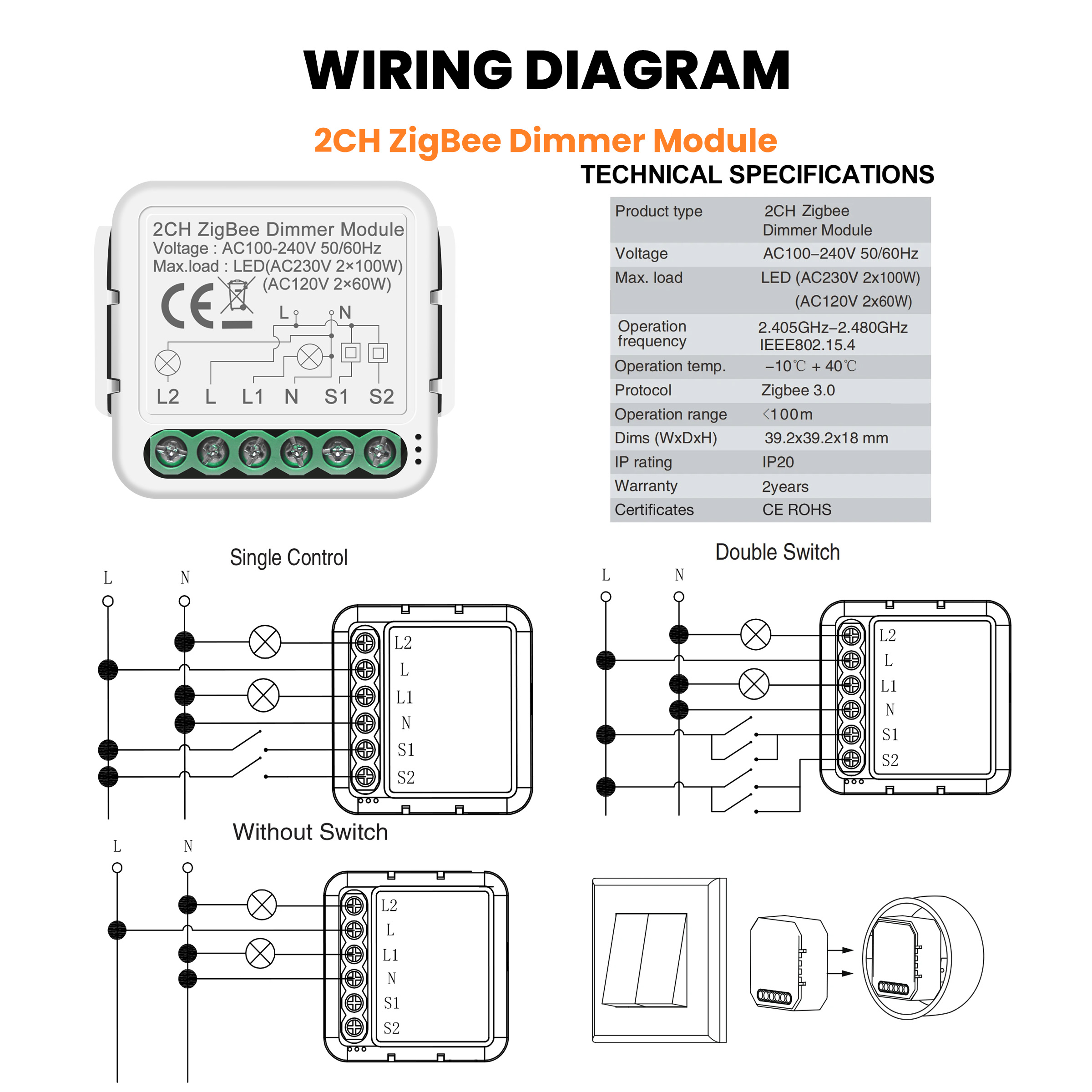 GIRIER Tuya Smart WiFi ZigBee  - Smart Home Switch のレビューと価格