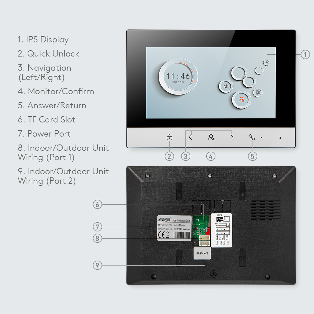 Tuya Smart WIFI Indoor Monitor - Video Doorbell のレビューと価格