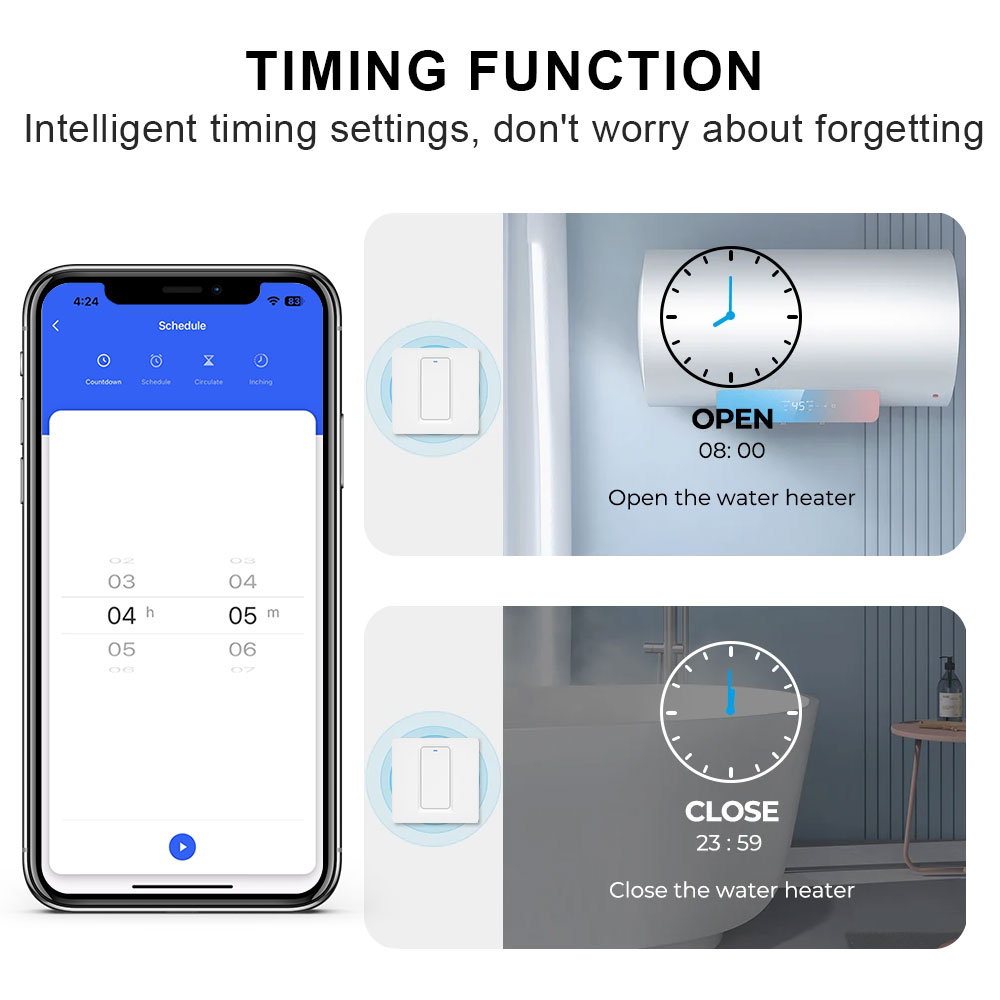 Smart Water Heater Switch/WiFi - Smart Home Solution のレビューと価格
