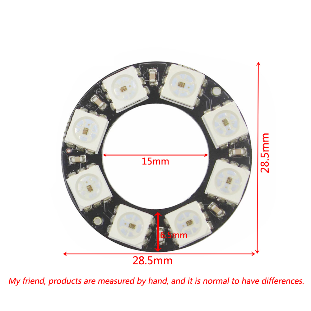 RGB LED Ring Light 8 Bits WS28 - Home Automation Kit のレビューと価格