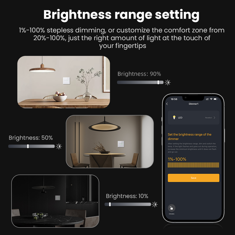 AVATTO WiFi 1/2 Gang Smart Dim - Smart Home Switch のレビューと価格