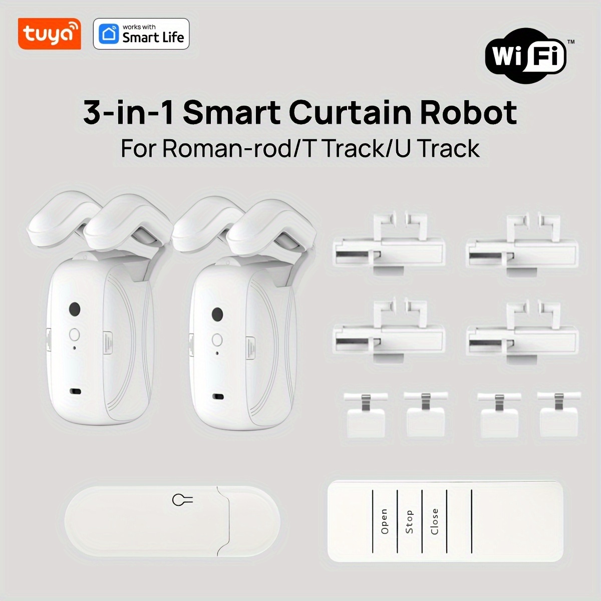 1/2PCS Tuya Smart WiFi Curtain - Smart Curtain Robot のレビューと価格
