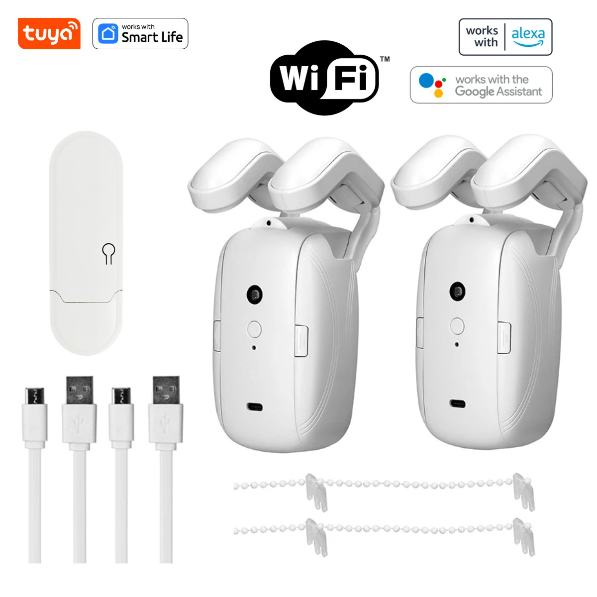 1/2PCS Tuya Smart WiFi Curtain - Smart Curtain Robot のレビューと価格