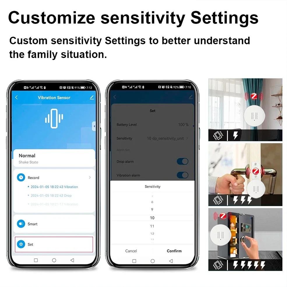 Tuya ZigBee Smart Vibration &  - Smart Home Kit のレビューと価格