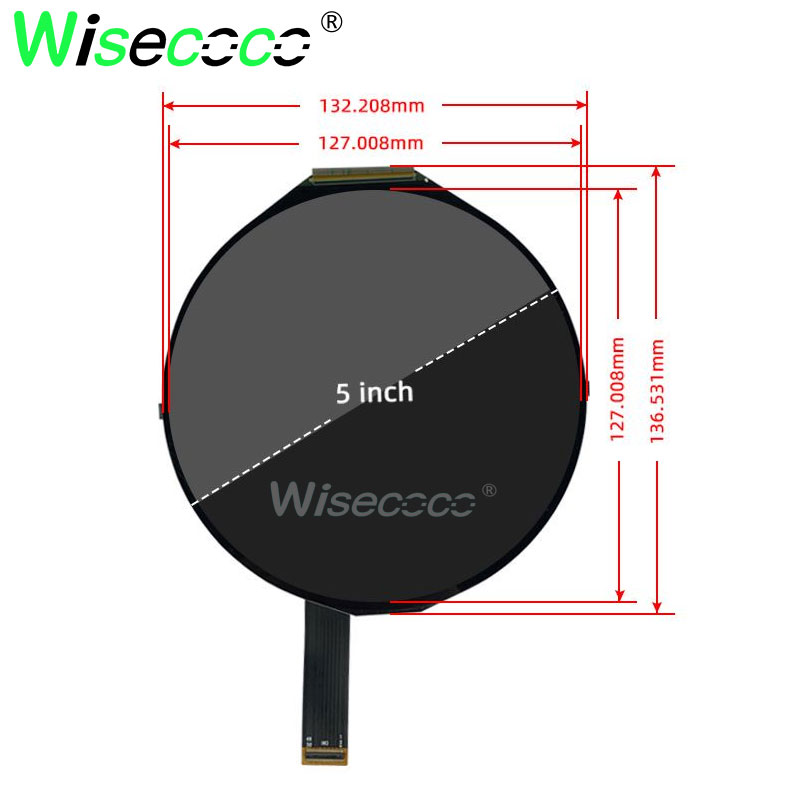 Round LCD Display 5 Inch 1080x - Smart Home Raspberry Pi のレビューと価格