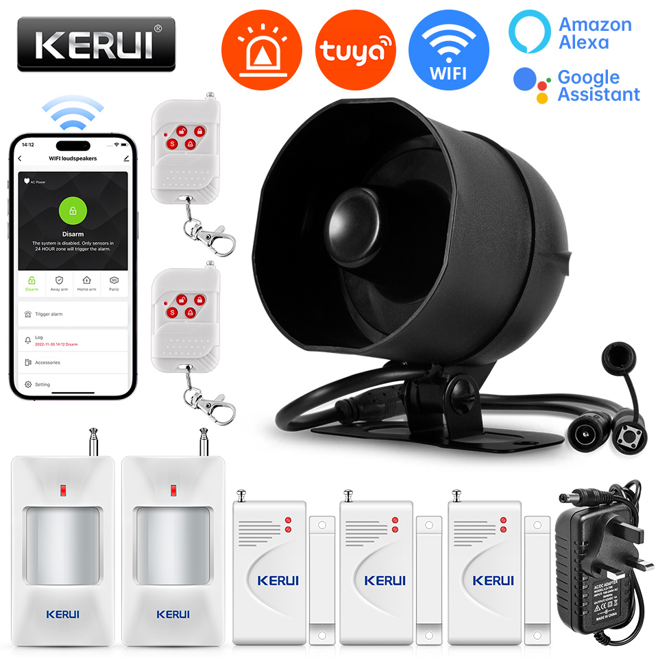 KERUI 120db Siren Alarm System - Smart Home Demo Kit のレビューと価格