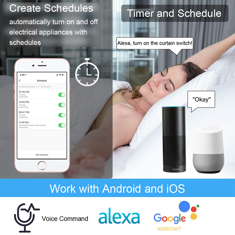 Tuya Smart Life WiFi Curtains  - Home Automation Kit のレビューと価格