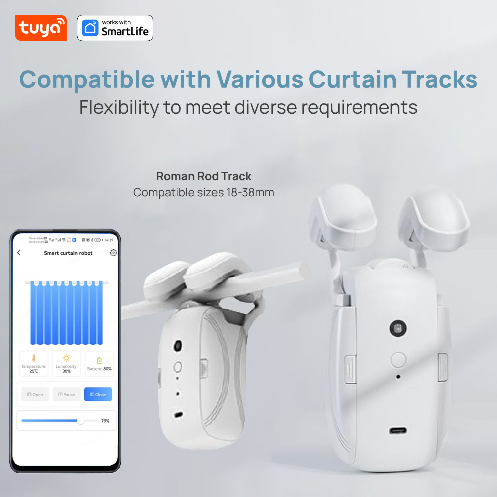 Tuya Smart Curtain Robot(Roman - Smart Curtain Robot のレビューと価格