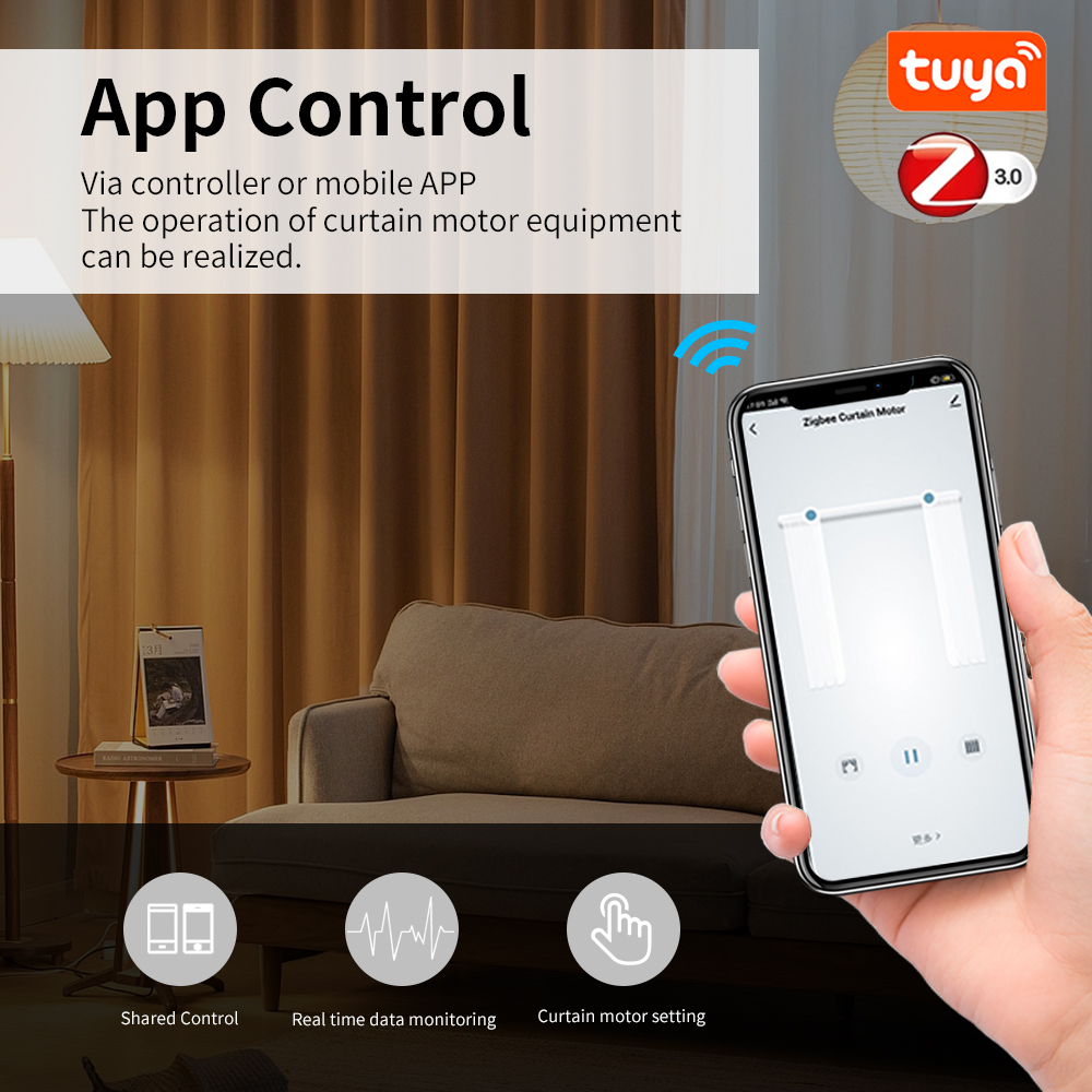 Tuya Zigbee Smart Electric Cur - Smart Curtain Robot のレビューと価格