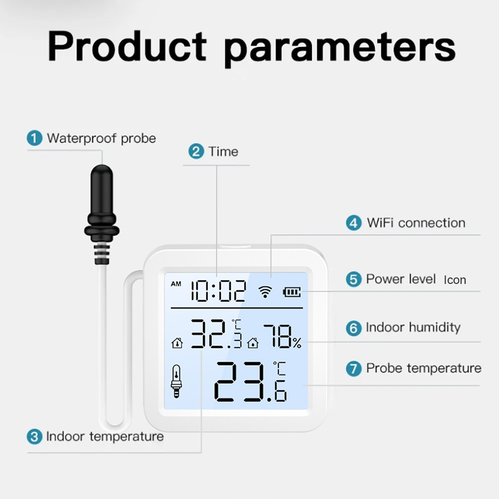 WiFi Humidity Temperature Sens - Smart Home Outdoor のレビューと価格
